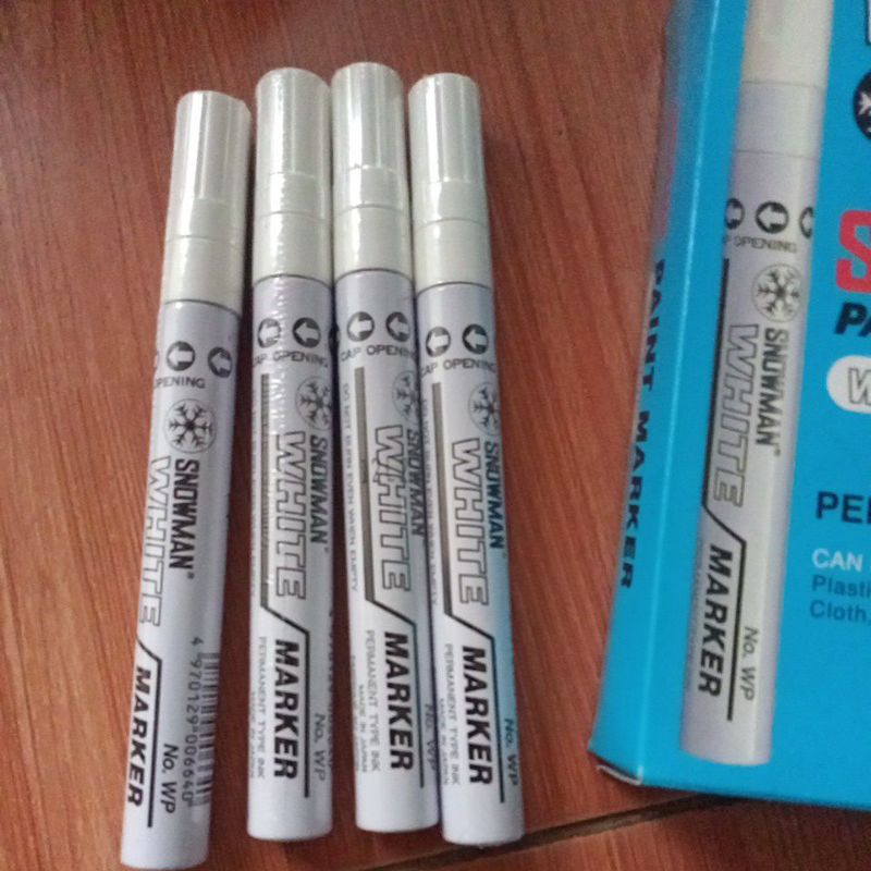 

spidol snowman paint marker white / pcs
