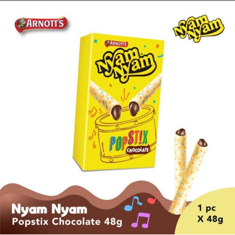 

Nyam Nyam Popstix Chocolate 48gr