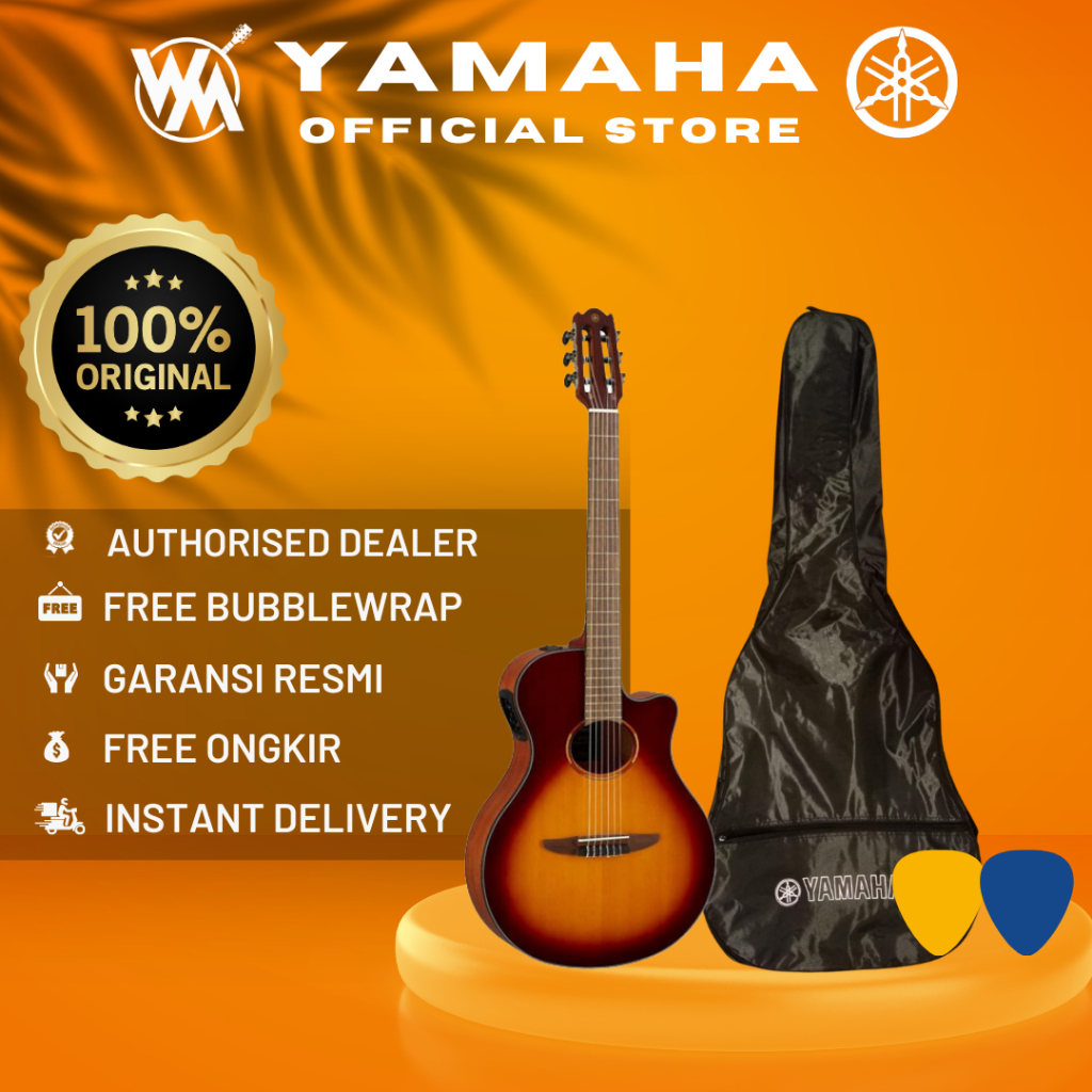 Yamaha NTX1 Gitar Nylon Akustik Elektrik / NTX 1 / NTX-1 TBS + SOFTCASE & 2PICK