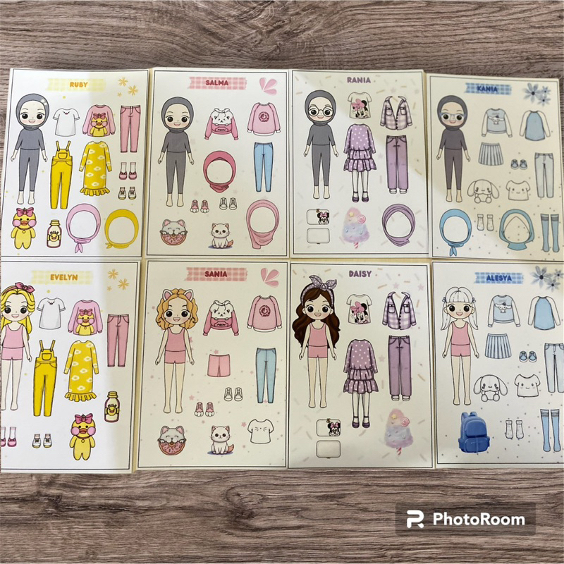 [Bp mini] Edisi 1 Bp bpan Mainan bongkar pasang OOTD | Ukuran tinggi boneka 8cm