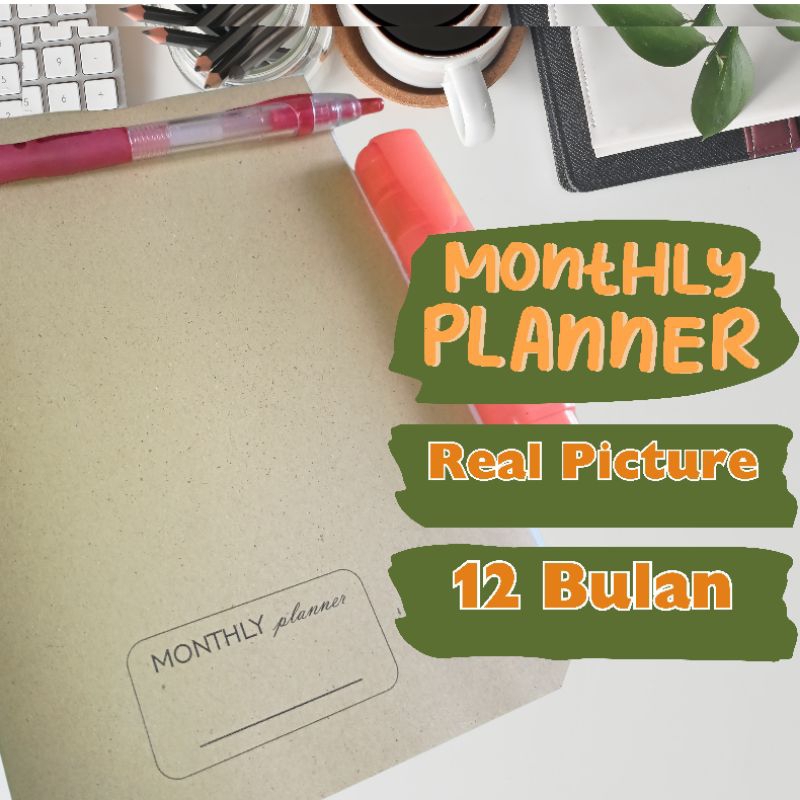 

Buku Monthly Planner / Perencanaan Bulanan / Buku Agenda