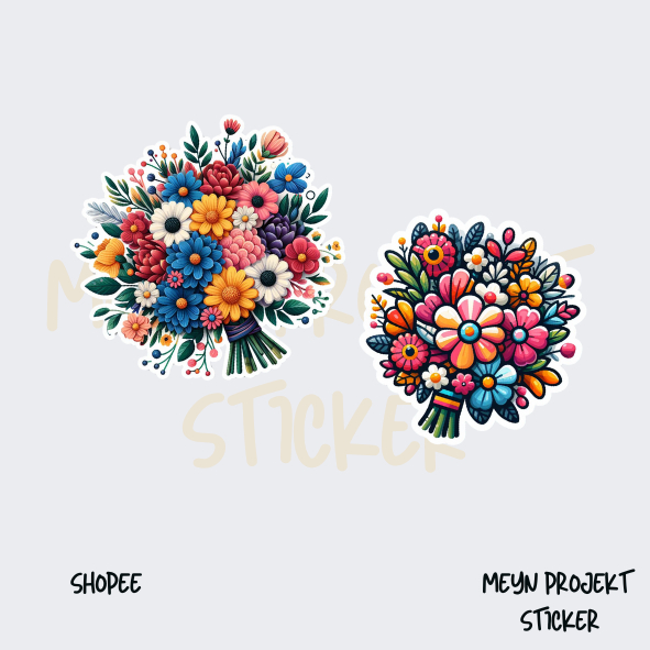 

Flower Sticker for Journaling, label, laptop| Meyn Project Sticker Special