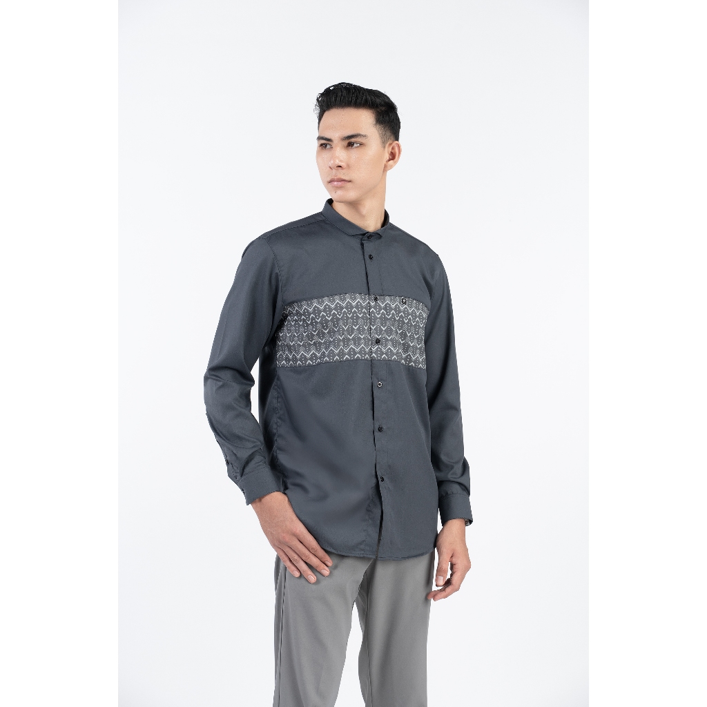 Fadkhera Ouzan Baju Kemeja Koko Modern Fadkhera