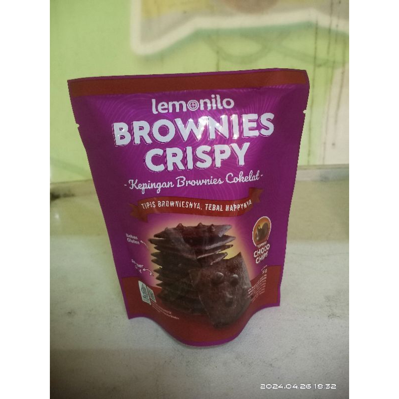

Brownies crispy lemonilo coklat