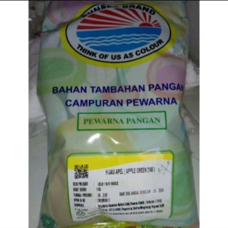 

Pewarna makanan hijau/Apple green 100gr