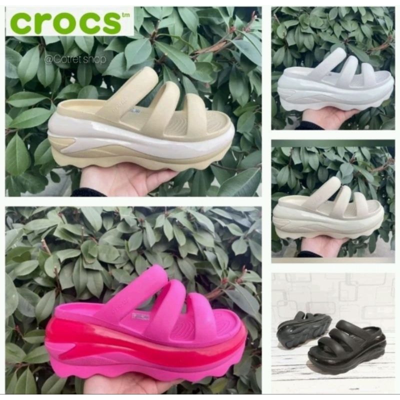 Sansal crocs wanita / Crocs mega slide 2 / crocs mega / sandal wanita