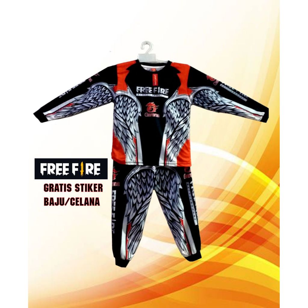 SC COLLECTION | SETELAN FF PANJANG ANAK LAKI LAKI | SETELAN ANGEL FF ANAK LAKI LAKI FREE JERSEY  | B