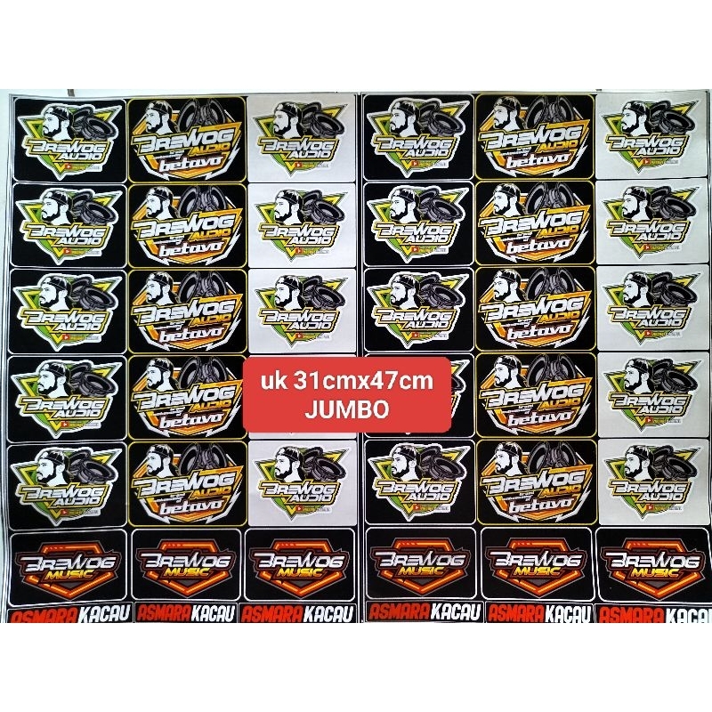 

STIKER BREWOG AUDIO | STIKER BREWOG ISI 36 BIJI BAHAN CROMO