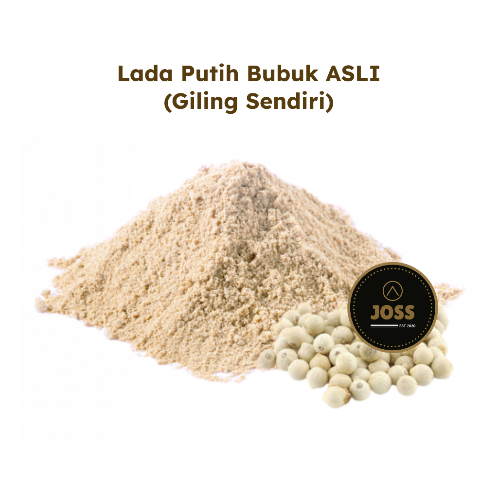 

[KHUSUS INSTAN] Lada Putih Bubuk ASLI (Giling Sendiri) Timbangan 500gr 1000gr 1kg Merica