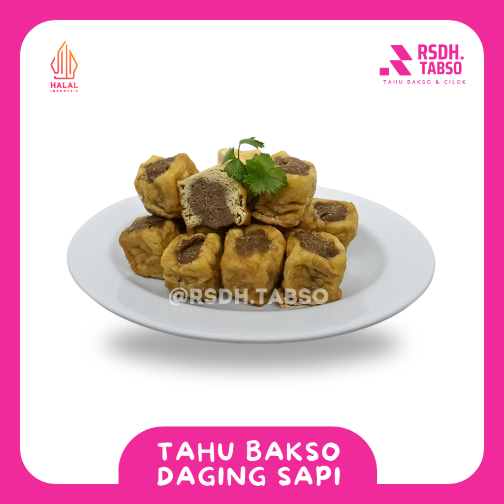 

Tahu Bakso Daging Sapi Asli isi 10 pcs Tahu Bakso Semarang halal tanpa pengawet