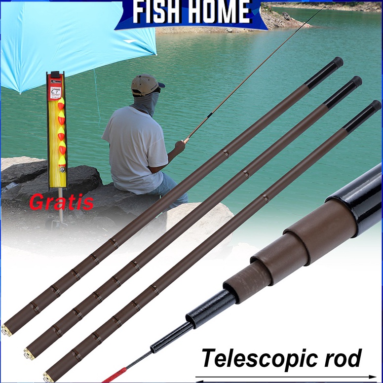 TREND TERBARU Sougayilang Joran Pancing Joran Tegek Fishing Rod 27M63M Telescopic Joran Pancing Supe