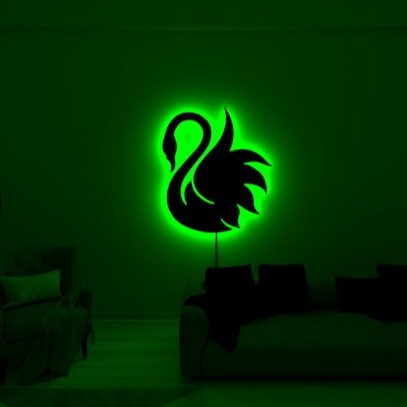 LAMPU TIDUR HIASAN DINDING ( Led Angsa, Dekorasi Dinding Angsa, Dekorasi Dinding Angsa, ) lampu tidu