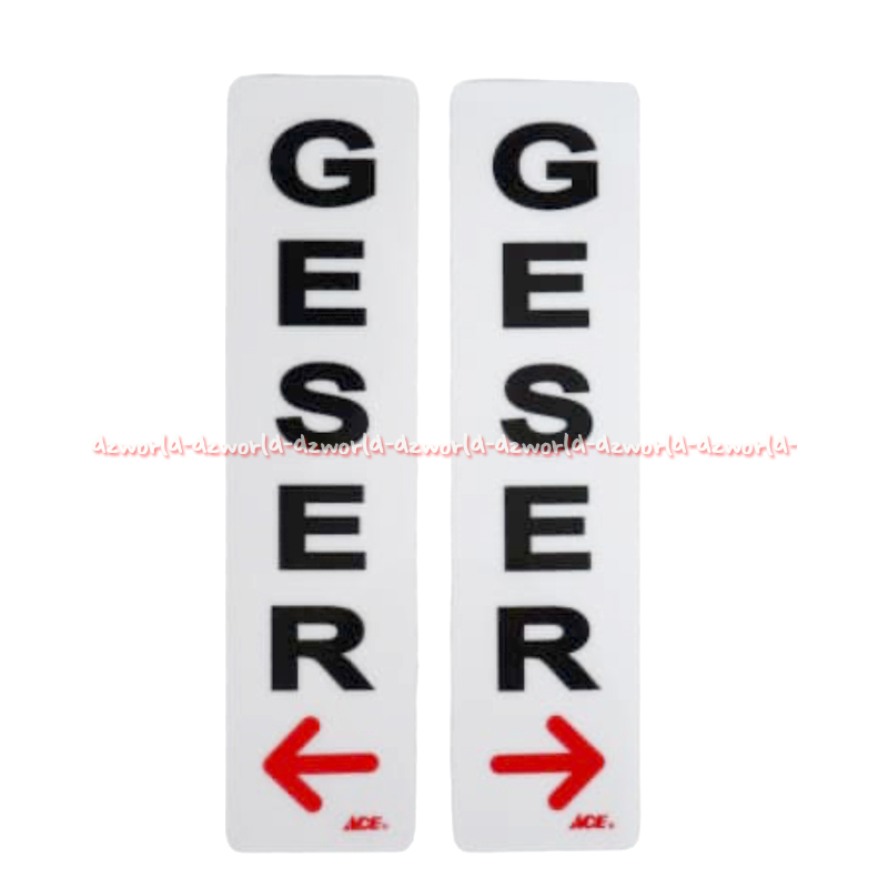 

Krisbow Sticker 20cm Anodized Acrilic Geser Panah Kiri Panah Kanan Stiker Akrilik Tebal Warna Putih Label Tanda Petunjuk Untuk Dipintu