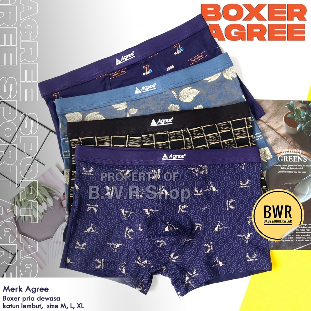Paling Diminati BOXER AGREE PRIA SPORT BOXER AGREE SPORT 1231 1232 1233 1234 1235 1236 1237 1238 632