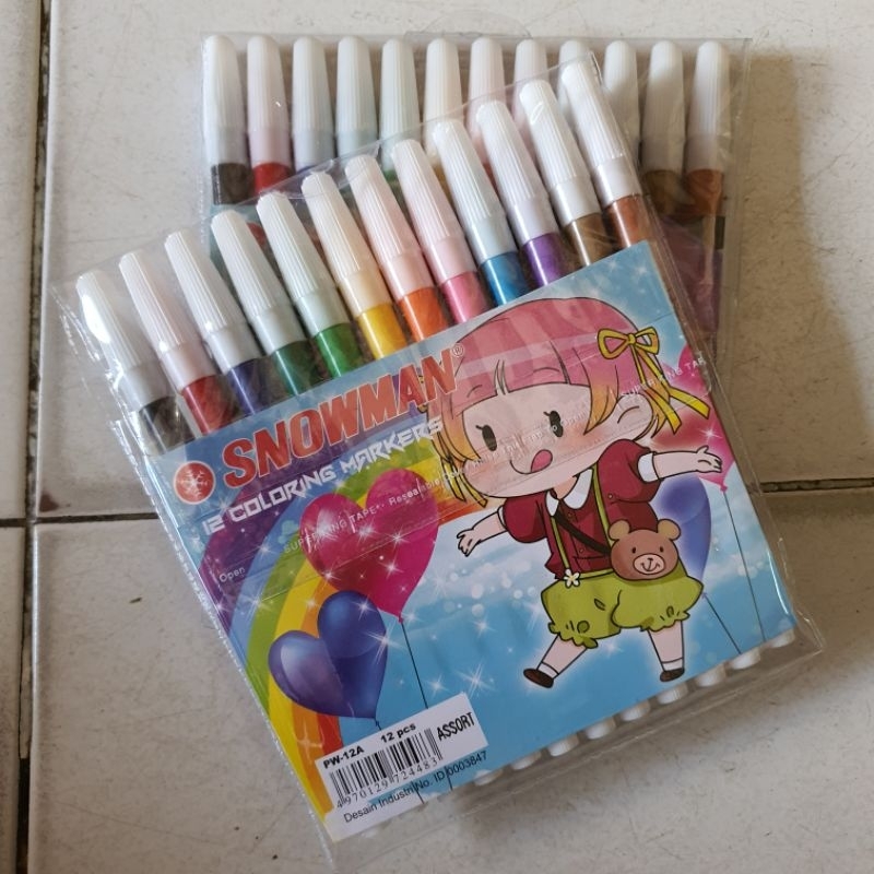 

Spidol Snowman 12 Warna