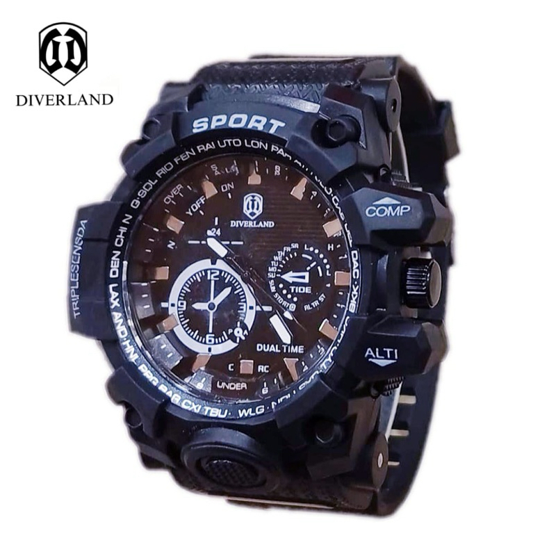 TERBARU JAM TANGAN PRIA DIVERLAND SPORT ANALOG