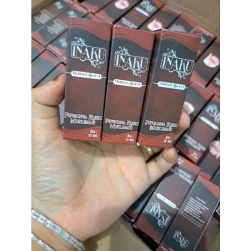 Inaku Kutex Halal Henna Inai Sah Buat Sholat Maroon Merah