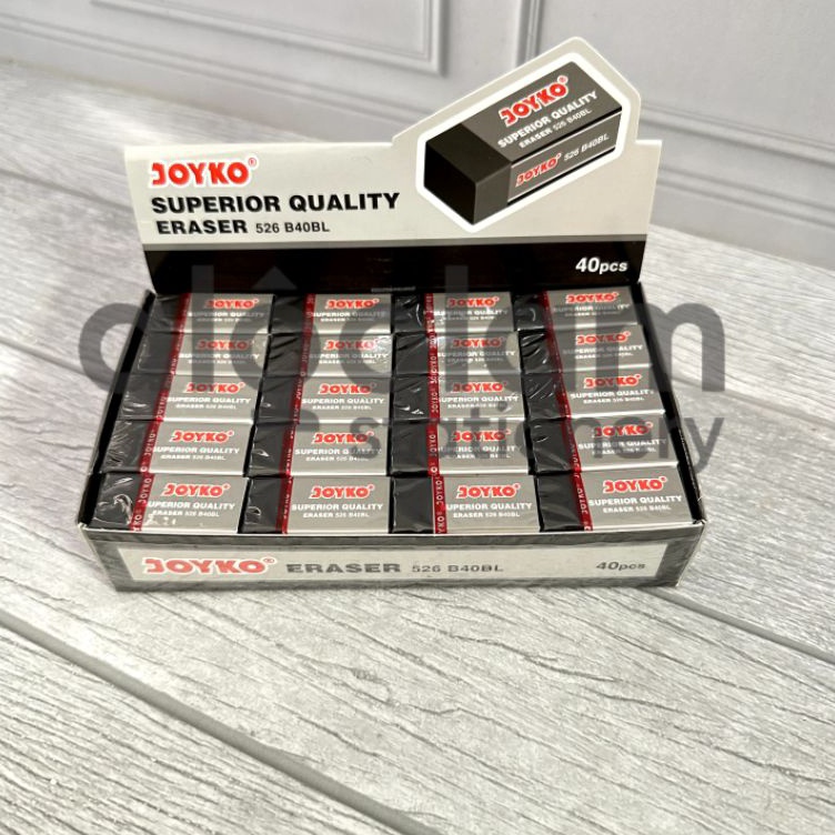 

SATU PACK 4 PCS Penghapus Kecil Hitam Joyko KODE D5X5