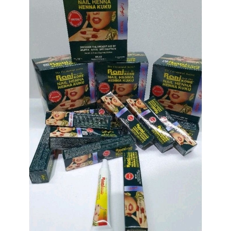 henna kuku RANI rk-82 saudi red reddish merah ORIGINAL BPOM