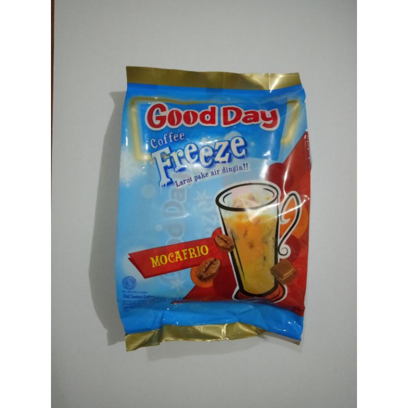 

minuman kopi good day freeze rasa mocafrio pouch isi 5 sachet