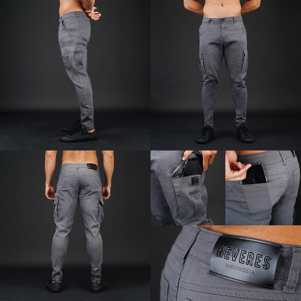 RJ6 NEVERES Tactical Cargo Chino Pants