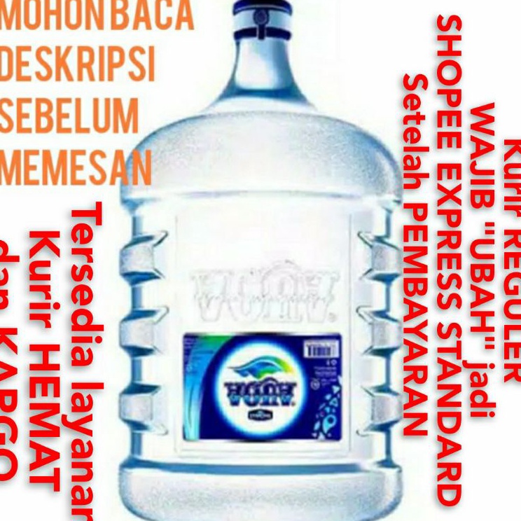Promo promo Aqua Galon Kosong AQUA Food Grade KINCLONG DIBUNGKUS PLASTIK  VIT  OASIS  VICA