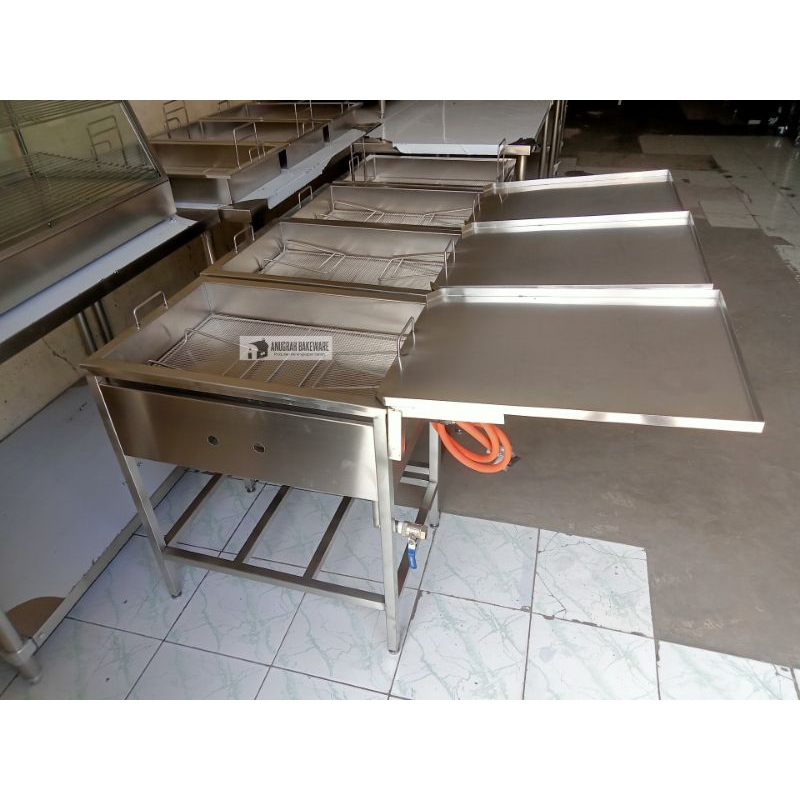 PENGGORENGAN DONAT STAINLESS 60X40 CM