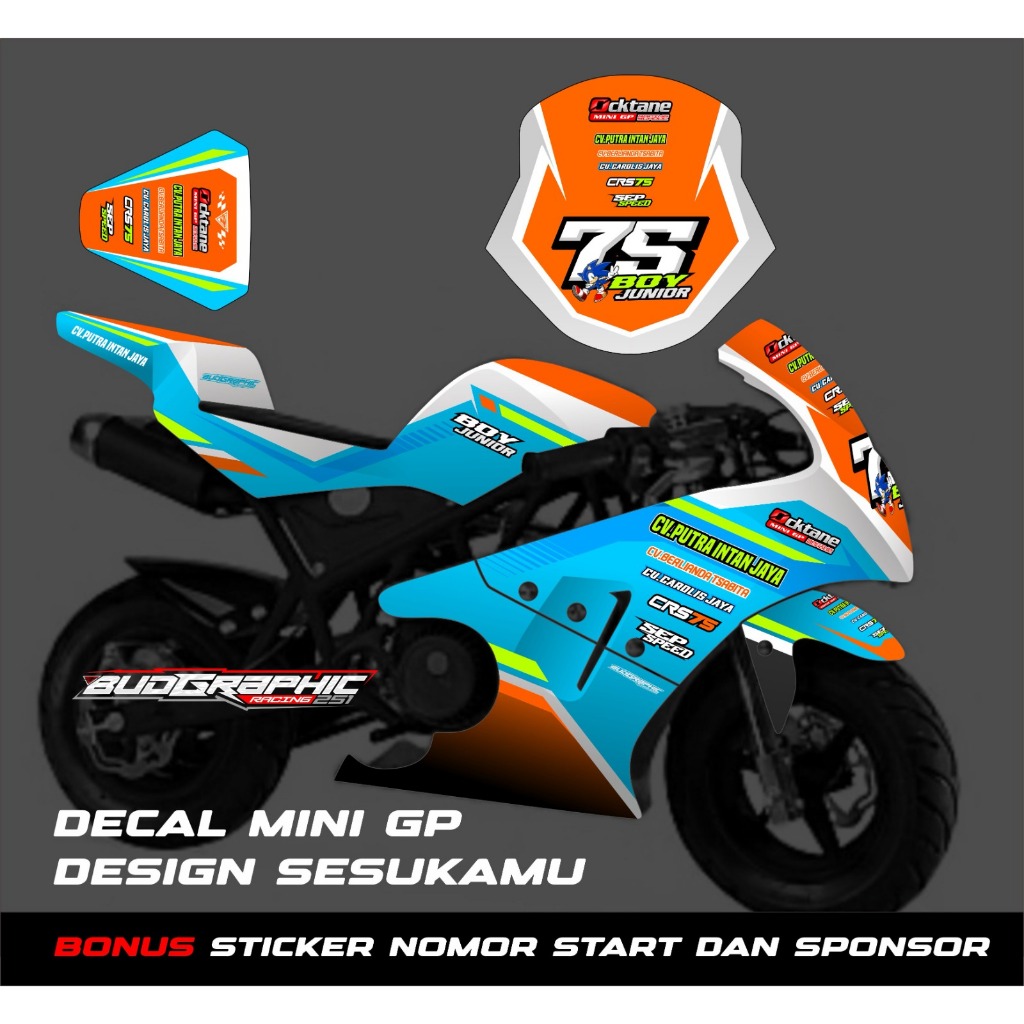 DECAL STICKER MINI GP LENKA FREE DESIGN