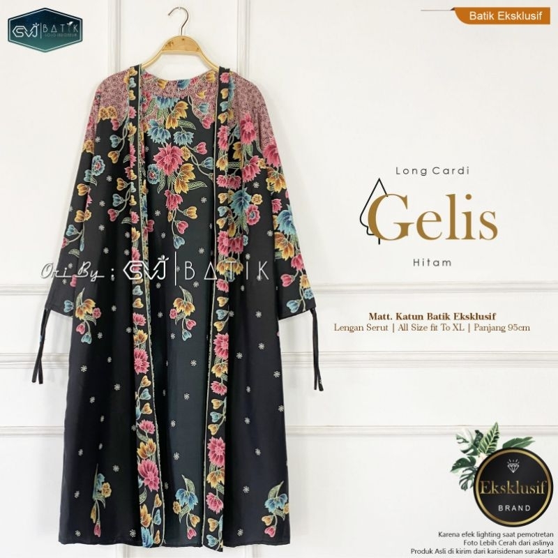 Bolero Batik Vest Cardigan Bolero Batik LongCardi Outer Eksklusif Batik Modern Batik Kerja Kantoran 