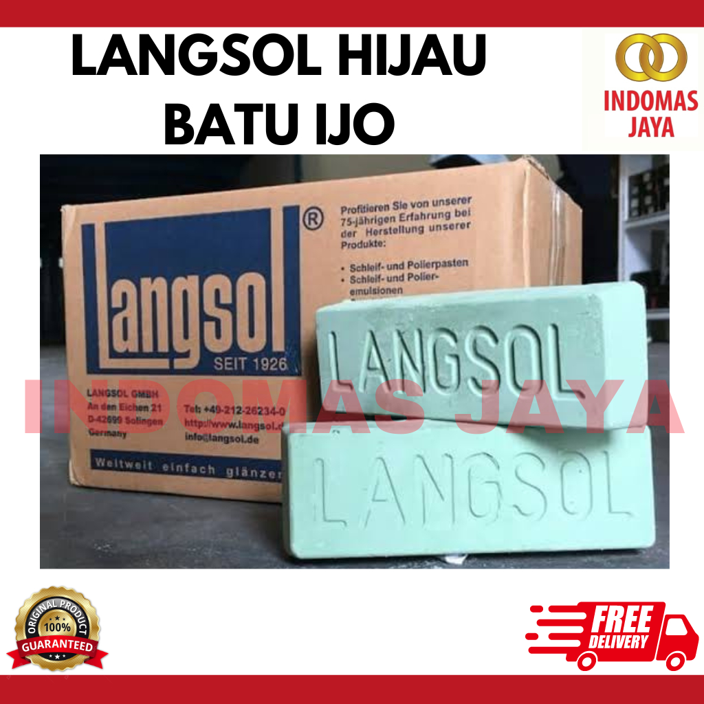 LANGSOL HIJAU BATU IJO UNTUK BATU POLES STAINLESS LANGSOL IJO