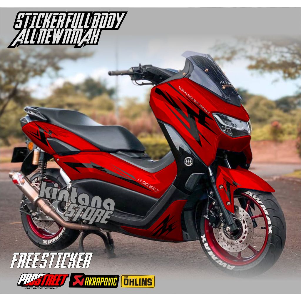 Decal sticker Nmax New Motio Redbull Full body sticker nmax GRAFIS KEREN VARIAN WARNA