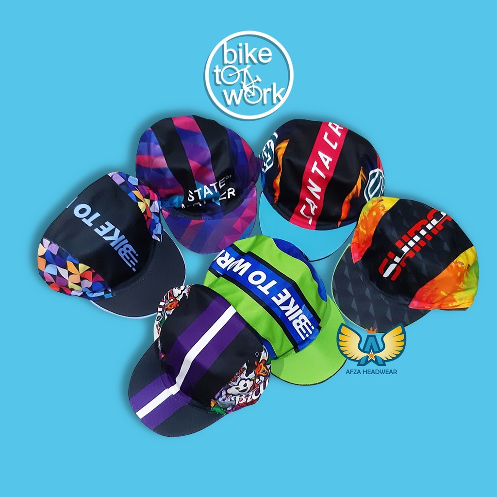Topi Bike to Work | Cycling Cap Bike To Work Topi Sepeda Gowes
