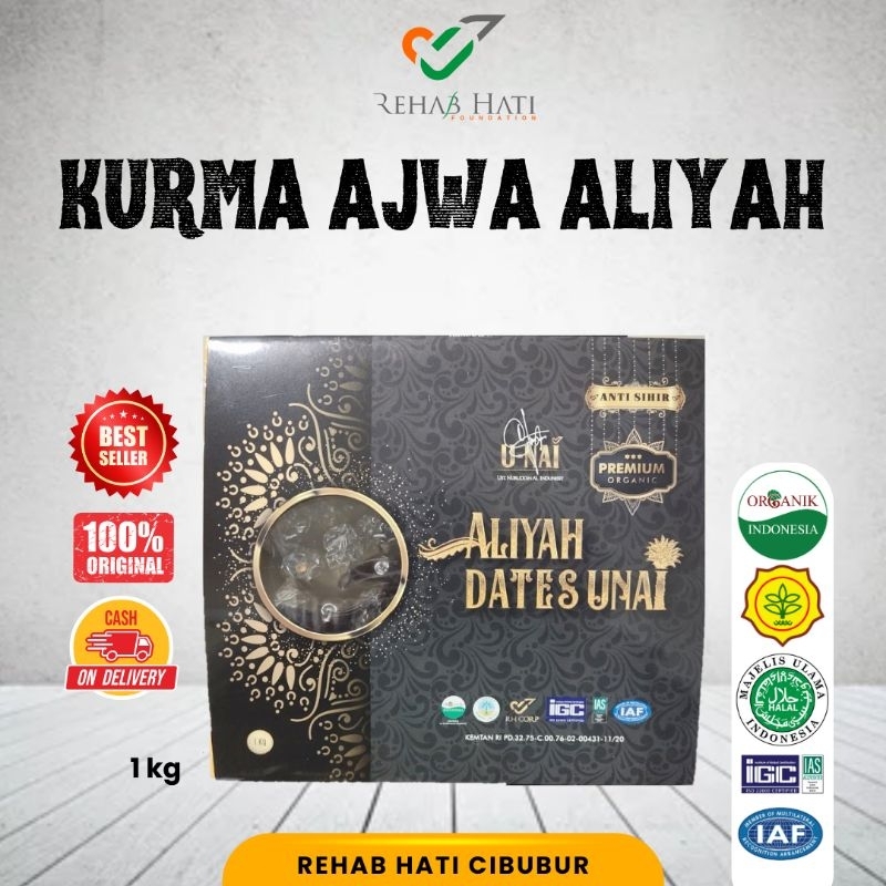 

ORIGINAL Kurma Ajwa Aliyah Unai, Ajwa Aliyah Unai, Kurma Ajwa Madinah Unai 1 kg #AjwaAliyah #AjwaUnai