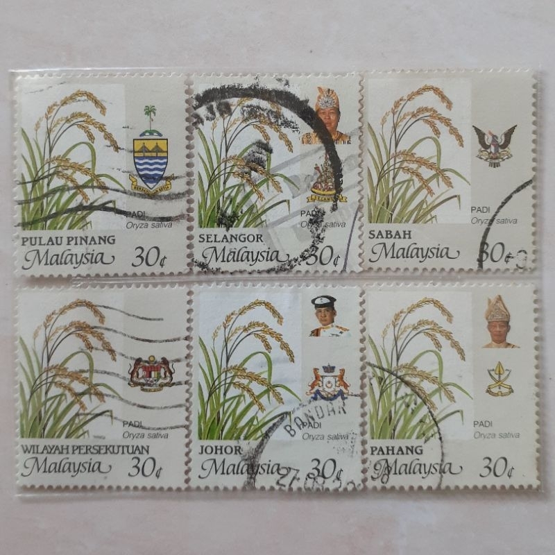 

Perangko Malaysia Agricultural Product (Padi) Tahun 1994 set 6pcs