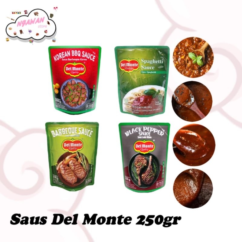 

250gr del monte saos - bbq - korean bbq - black pepper - spaghetti