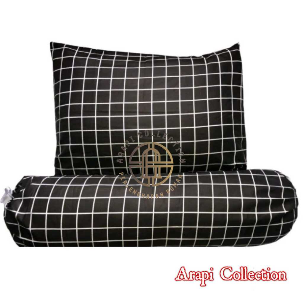 sarung bantal dan sarung guling motif kotak-kotak / sarung bantal tidur estetik / sarung bantal & gu