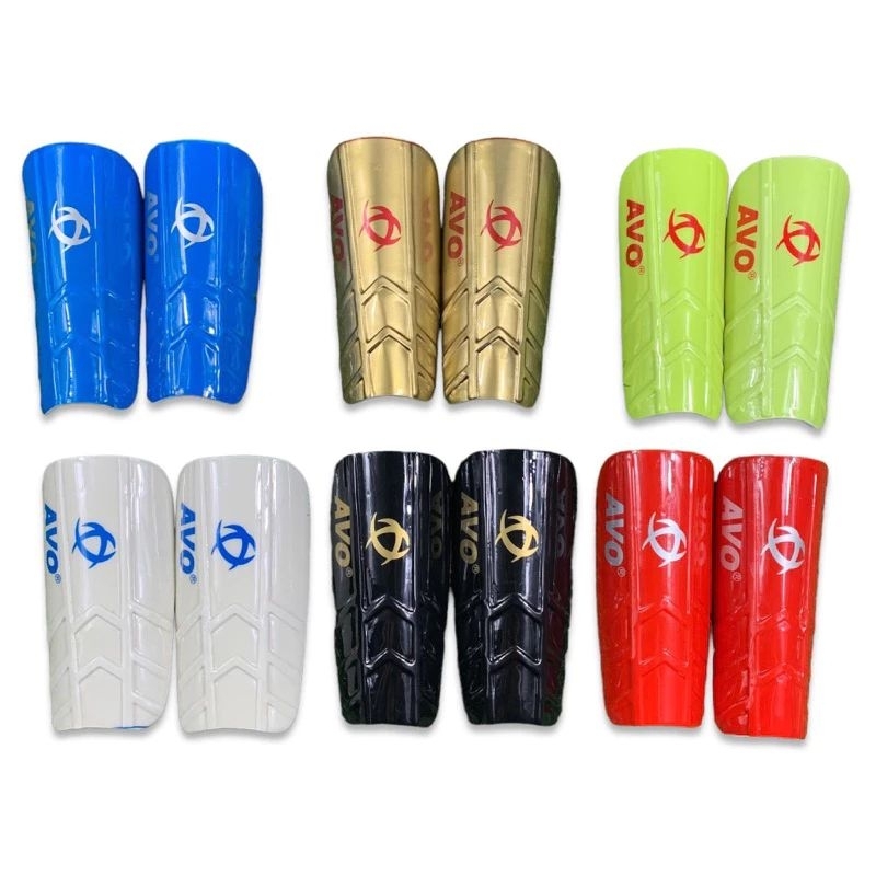 Deker Kaki/Shinguard/Benkap Sepak Bola Fusal Embos Timbul AVO ORI