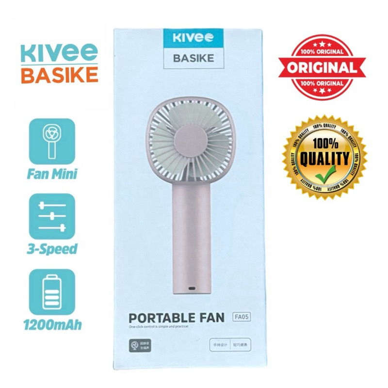 KIPAS ANGIN MINI WIRELESS KIVEE BASIKE ASLI