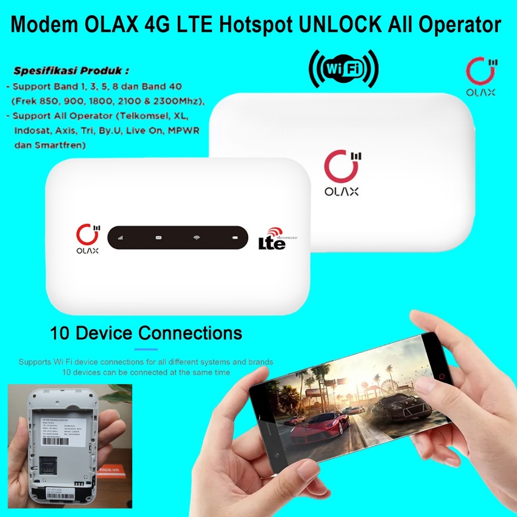Modem 4G LTE Hotspot UNLOCK All Operator Modem Wifi Portabel 4G MIFI
