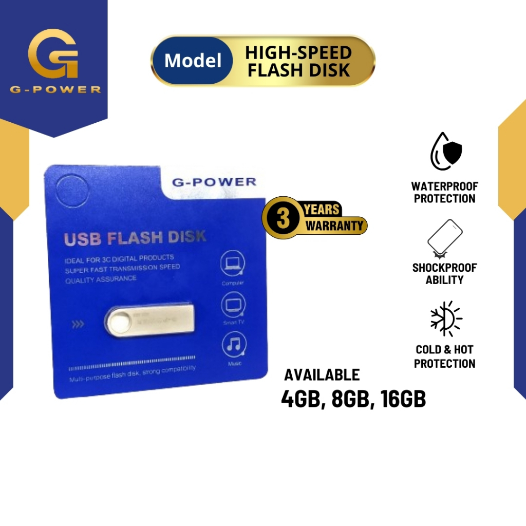 G-POWER Flashdisk 4GB/8GB/16GB/32GB High Speed Flash Disk 3.0 Garansi Resmi