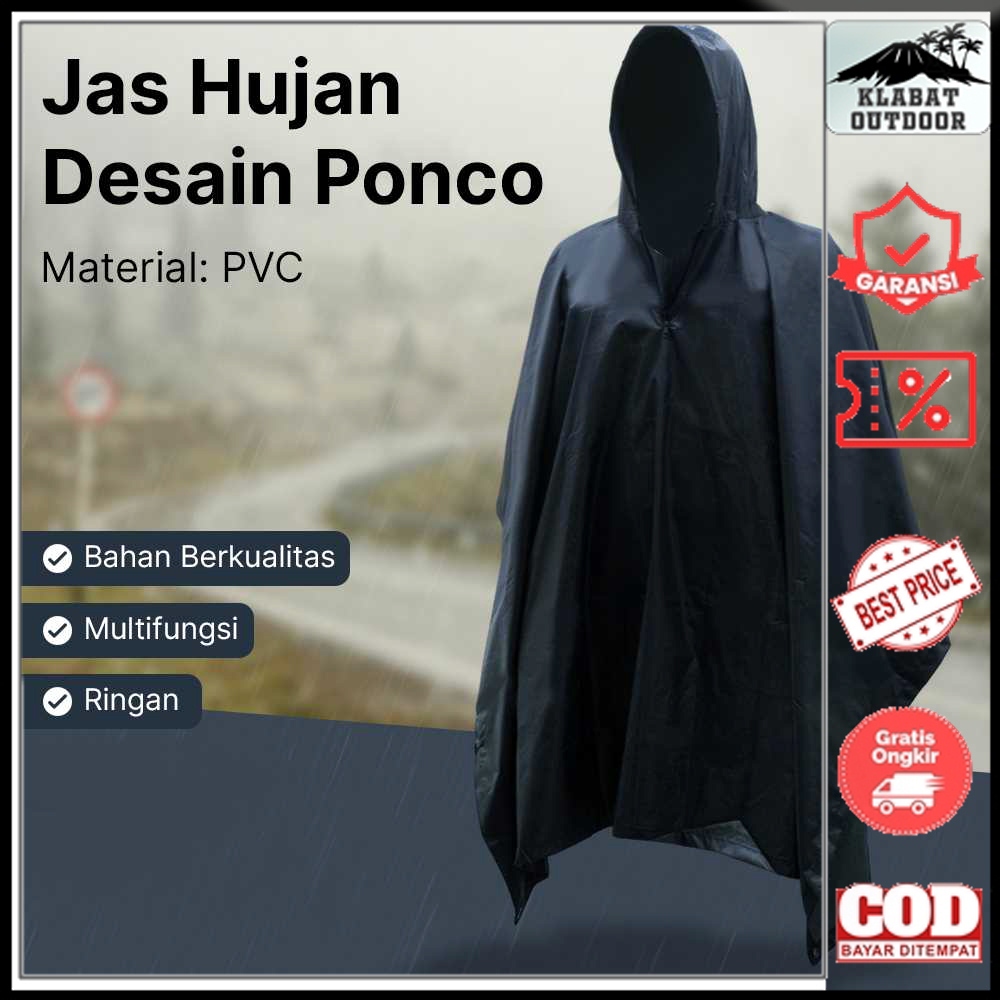 Jas Hujan Ponco PVC Raincoat