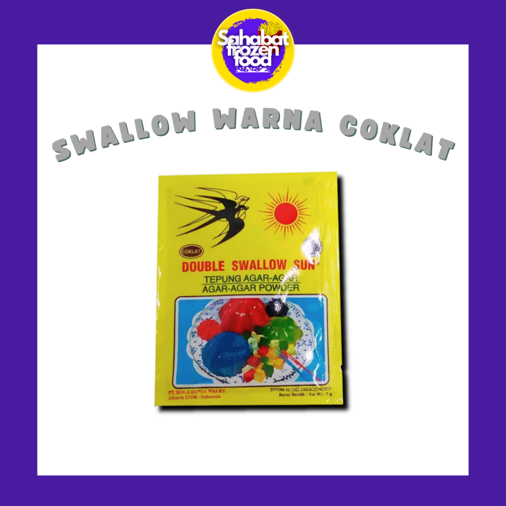 

Tepung Agar Agar Swallow - Warna Coklat 1 pcs