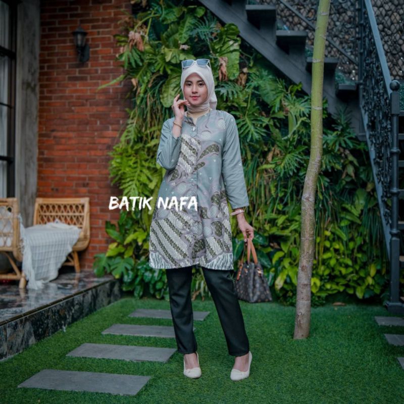 Tunik batik modern Tunik batik wanita atasan baju wanita modern