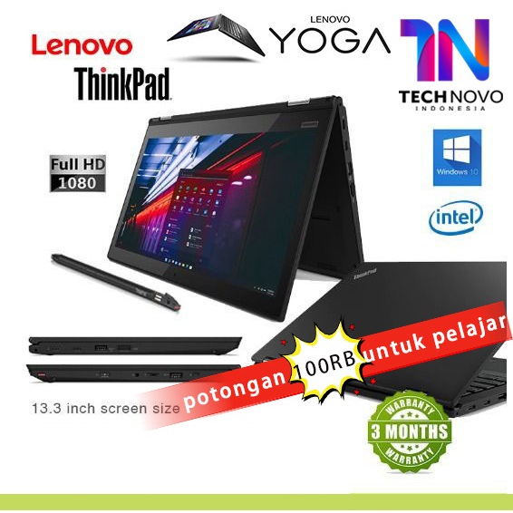 Laptop Lenovo Thinkpad Yoga Series X380 yoga X370 yoga Yoga 460 Yoga 11E Core i5 i7 16gb RAM 512gb S