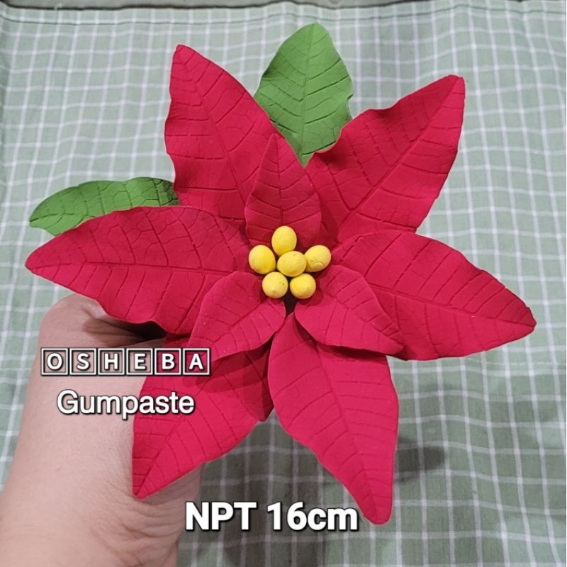 

osheba gumpaste bunga natal PT 16