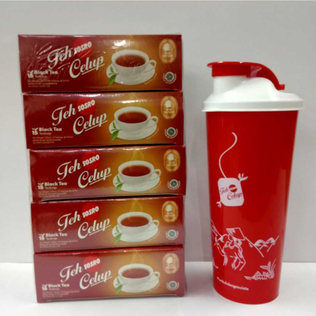 

TEH CELUP SOSRO 5 PACK GRATIS GELAS TUMBLER MURAH