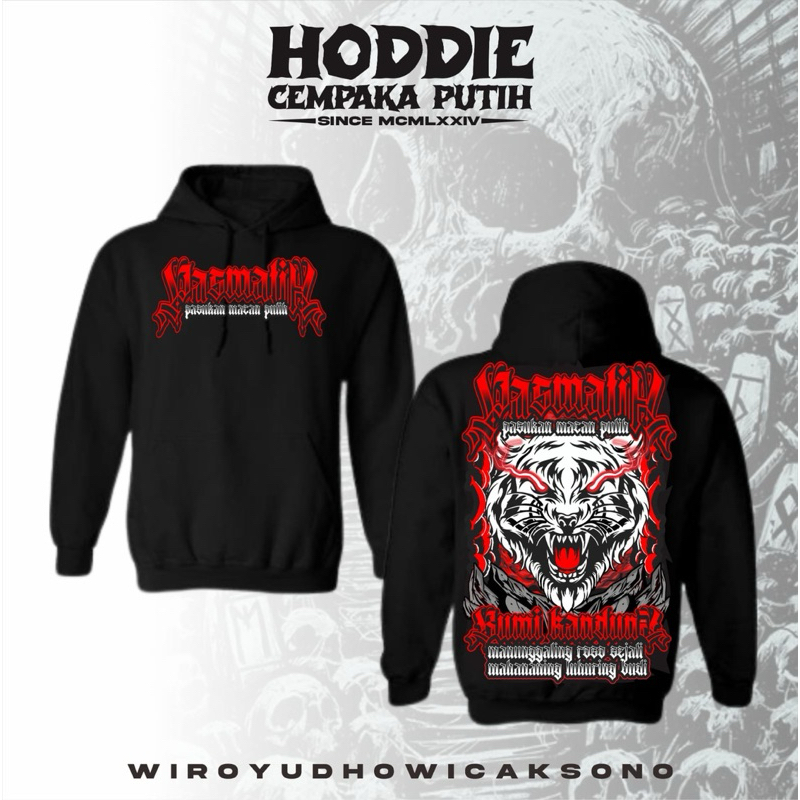 Hoodie Perguruan Pencak Silat Cempaka Putih Dengan Kualitas Terbaik Dengan Motif Full Punggung