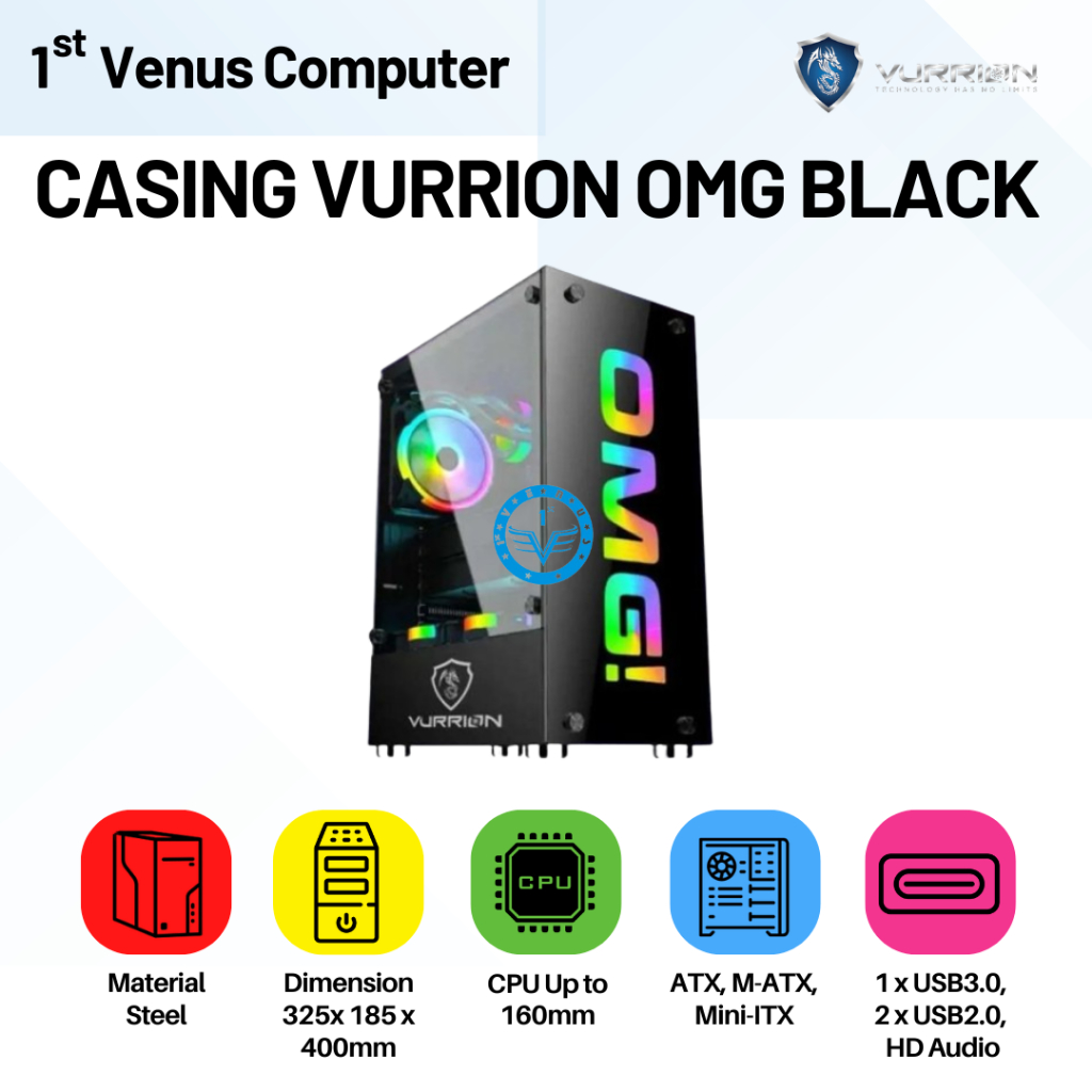 CASING VURRION OMG BLACK /VURRION CASING OMG BLACK/CASE24-VUR