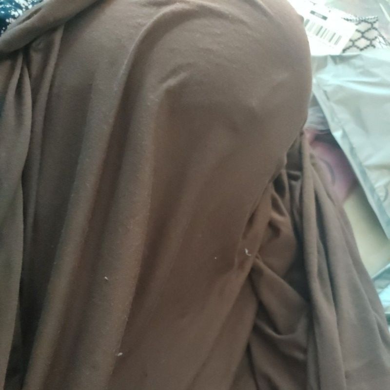 KAIN KILOAN KAOS SPANDEK RAYON COKLAT TUA ELASTIS