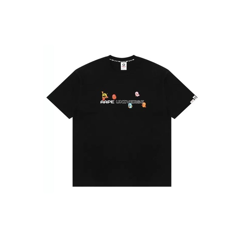 Aape x Pacman Tshirt Baju Kaos Lengan Pendek Unisex